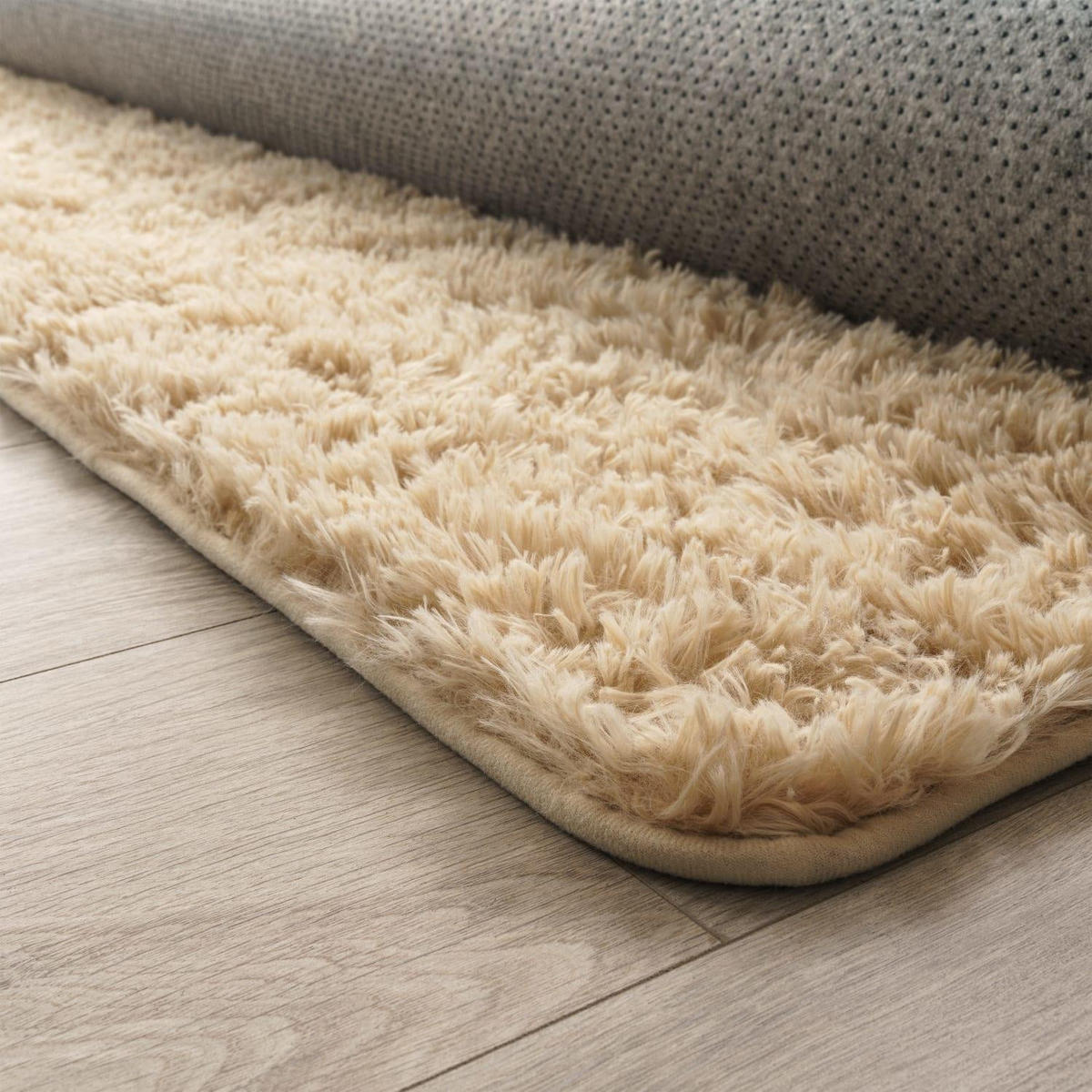 HOCHFLORTEPPICH 200/200 cm Silky 591 - Beige, Kunststoff (200/200cm) - Paco Home