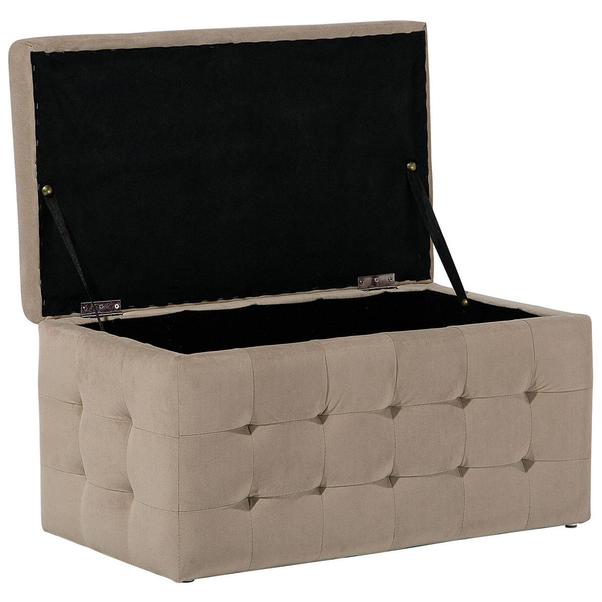TRUHENBANK Michigan 42/72/40 cm - Braun, Textil (72/40/42cm) - Beliani