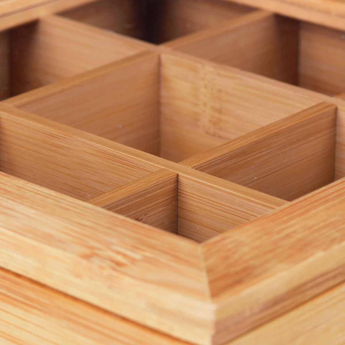 TEEBOX - Hellbraun, Holz/Kunststoff (22/8.5/22cm) - Relaxdays