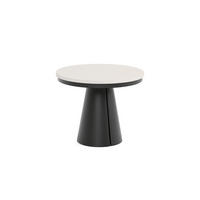 ESSTISCH CALMA Bis - Kaschmir/Schwarz, Holzwerkstoff/Metall (100/100/76cm) - Meblini