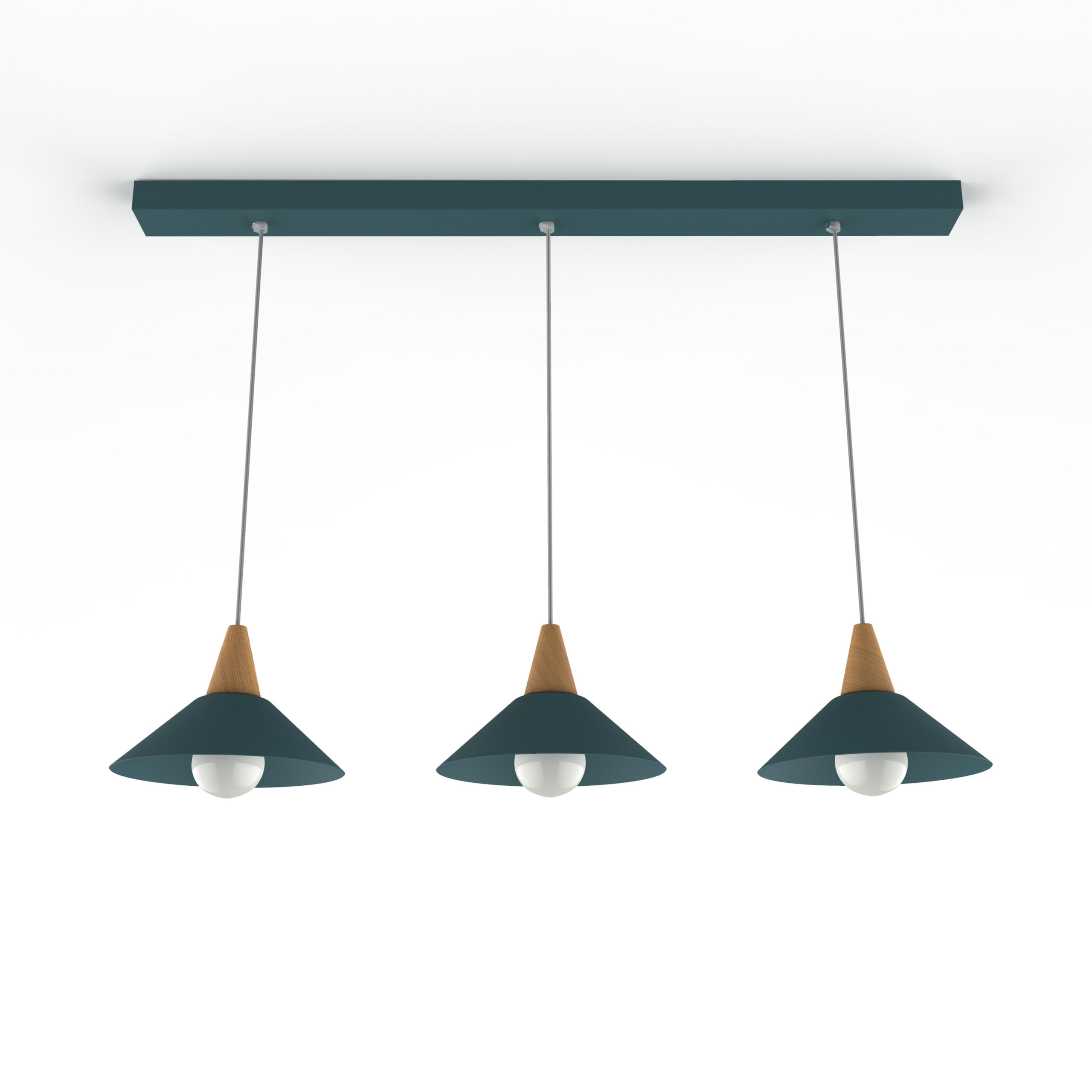 HÄNGELEUCHTE - Blau, Metall (25/100/16cm) - Lumicom