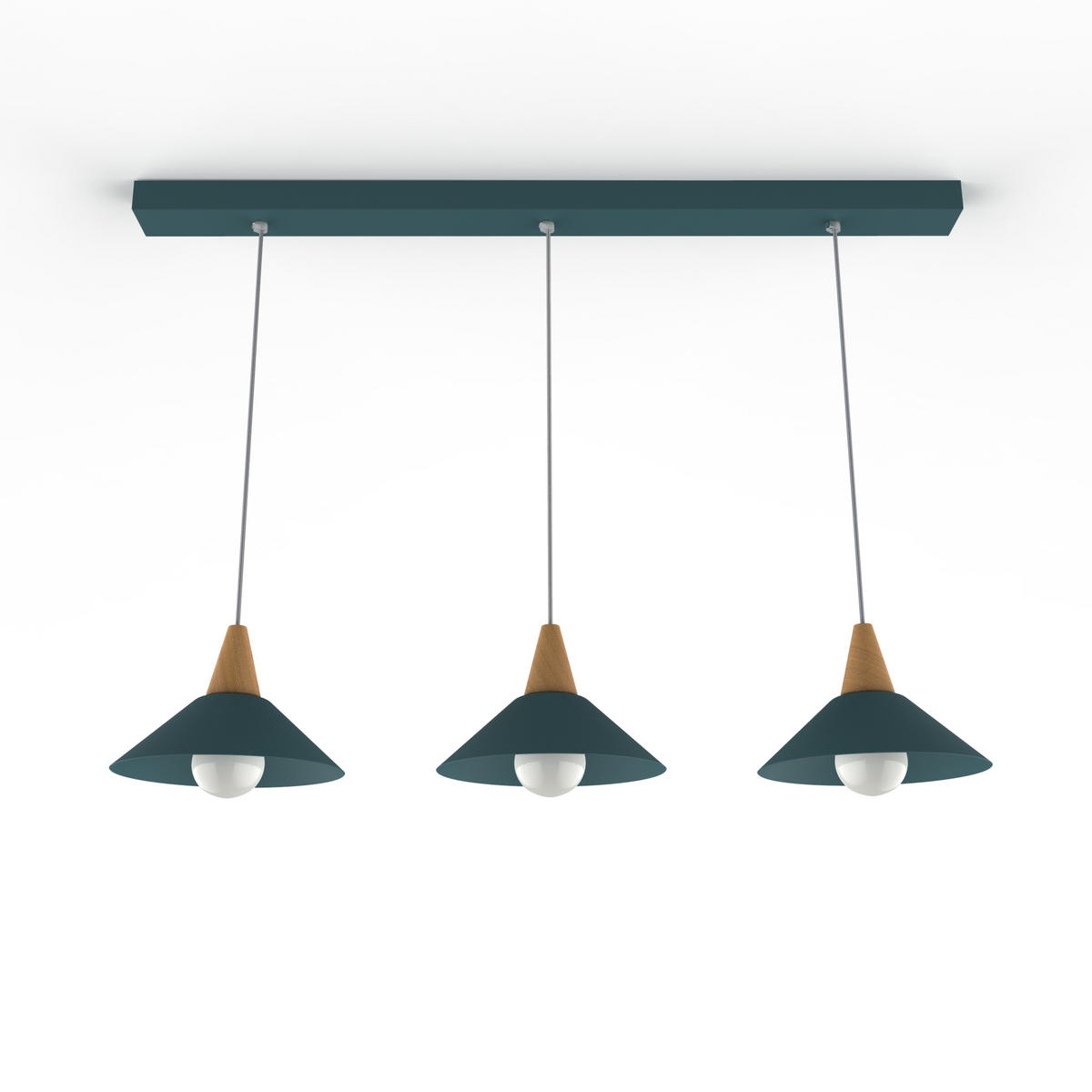 HÄNGELEUCHTE - Blau, Metall (25/100/16cm) - Lumicom