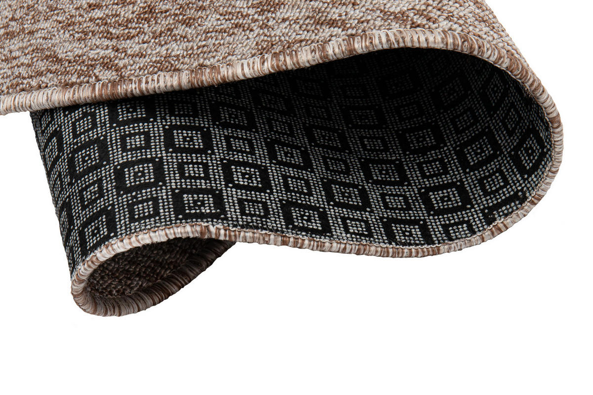 TEPPICH NIZZA Beige, rund 160/160 cm - Beige, Textil (160/160cm) - Tapiso