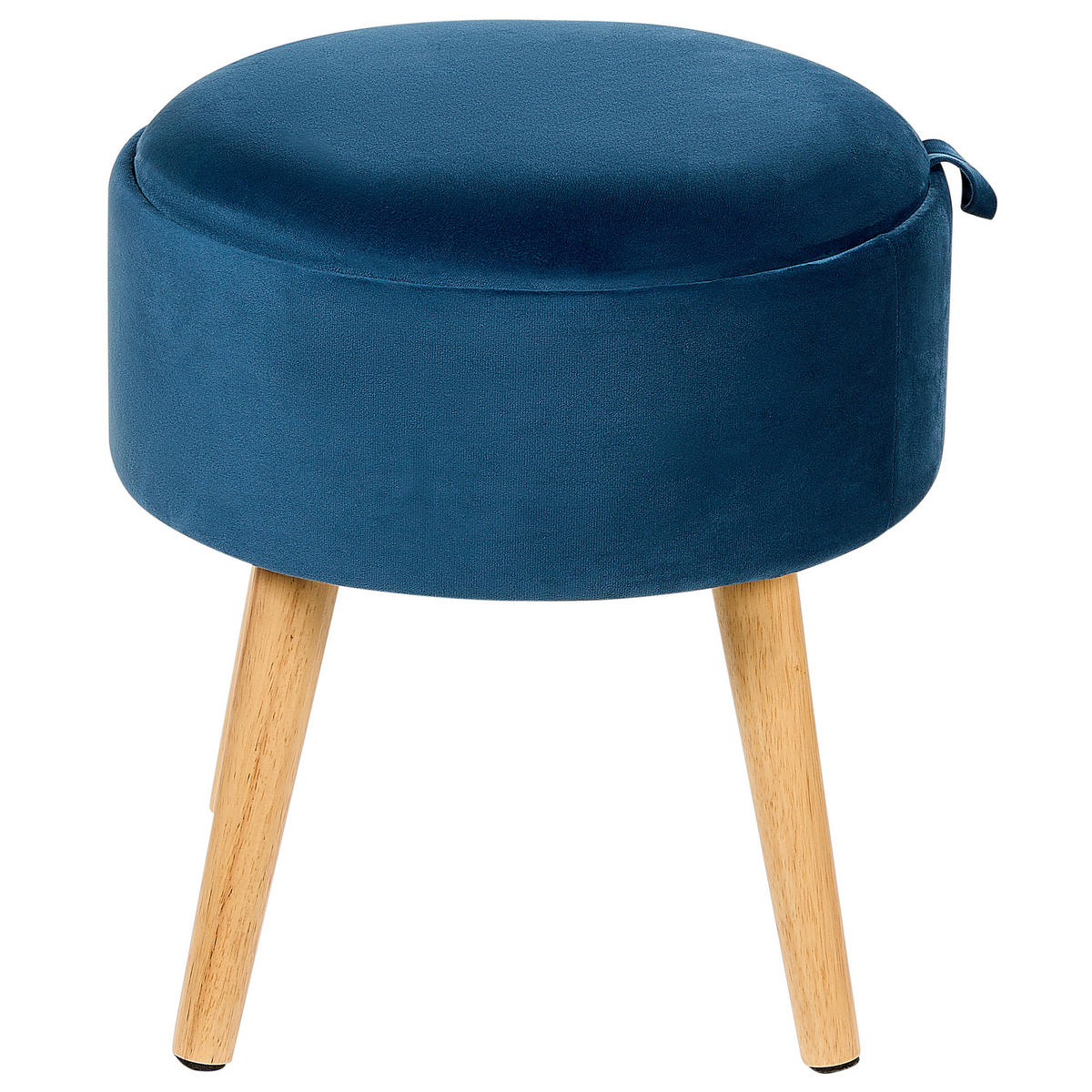 HOCKER Neely 39/39/43 cm - Blau, Textil (39/43/39cm) - Beliani