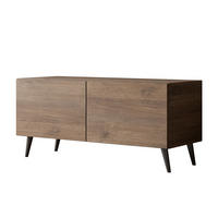 TV-UNIT COLGANTE NUSSBAUM auf Füßen mit LED - Nussbaumfarben, Holzwerkstoff (100/49/40cm) - Lookway