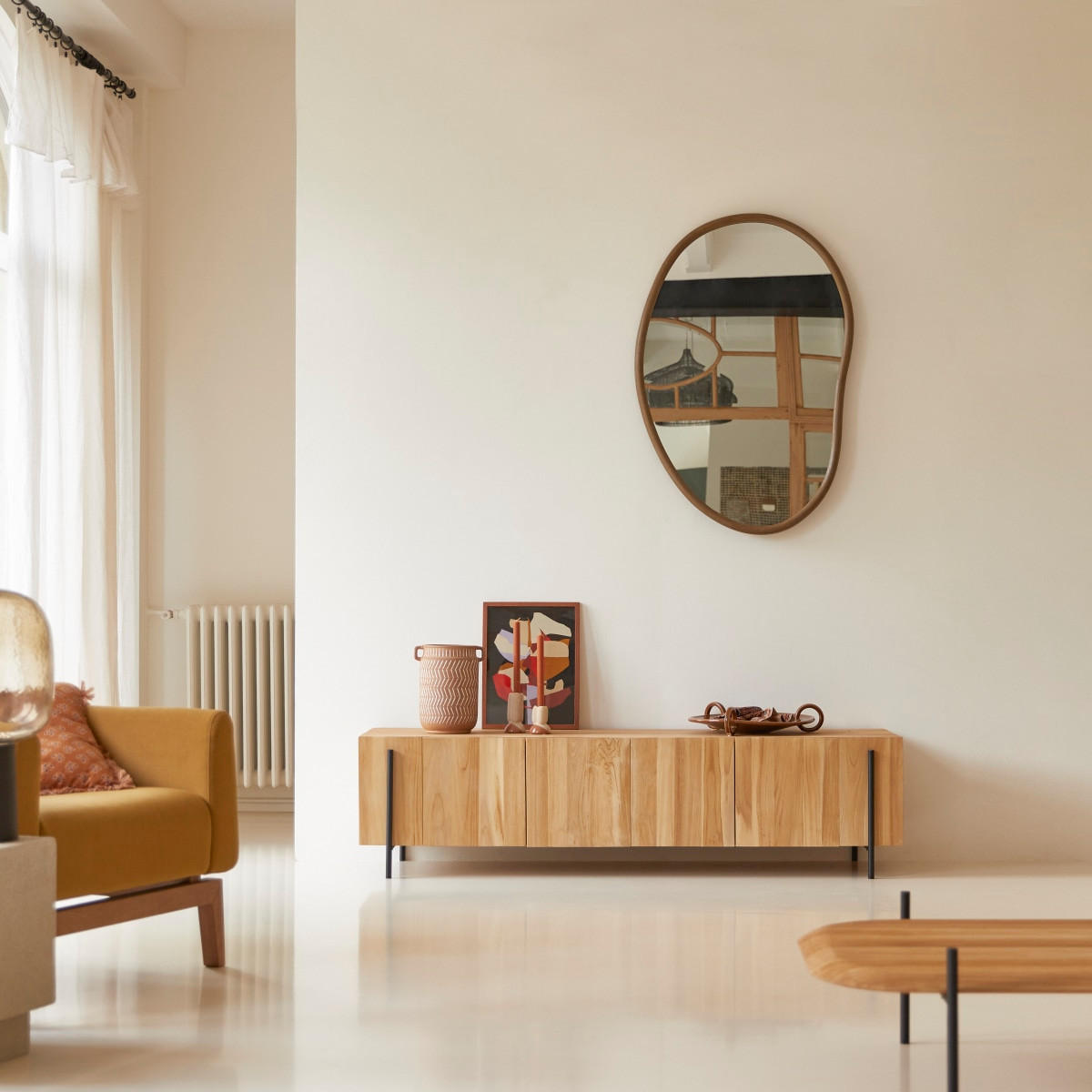 TV-SCHRANK Honorine Natur aus Teak - Naturfarben, Holz (170/66/50cm) - Tikamoon