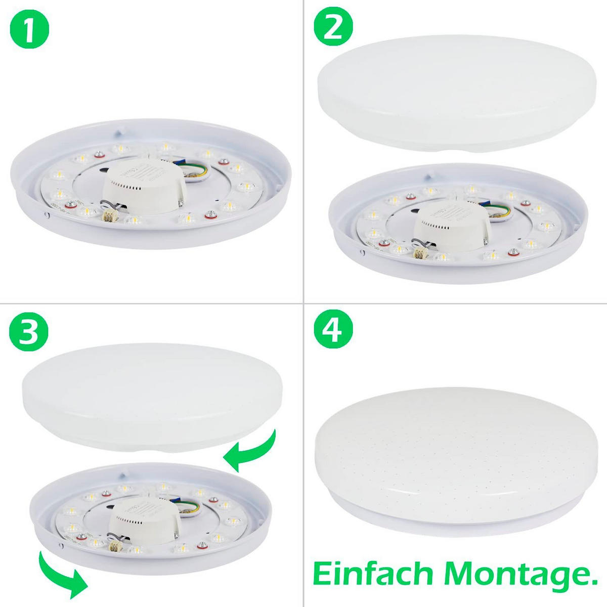 LED-DECKENLEUCHTE Philipp 21/21/6 cm - Weiß, Kunststoff (21/21/6cm) - Nettlife