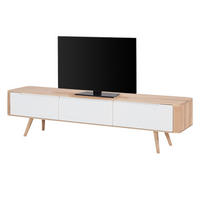 TV-LOWBOARD - Wildeiche teilmassiv - Wildeiche, Holzwerkstoff (180/45/42cm) - home24