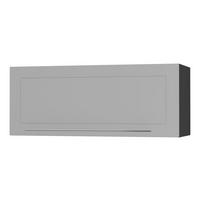 KLAPPHÄNGESCHRANK Kvantum W4B/90-AV Dust Grey Matt / Schwarz Matt 90 / 32,5 / 36cm - Schwarz/Grau, Holz/Holzwerkstoff (90/36/32.5cm) - Feldmann-Wohnen