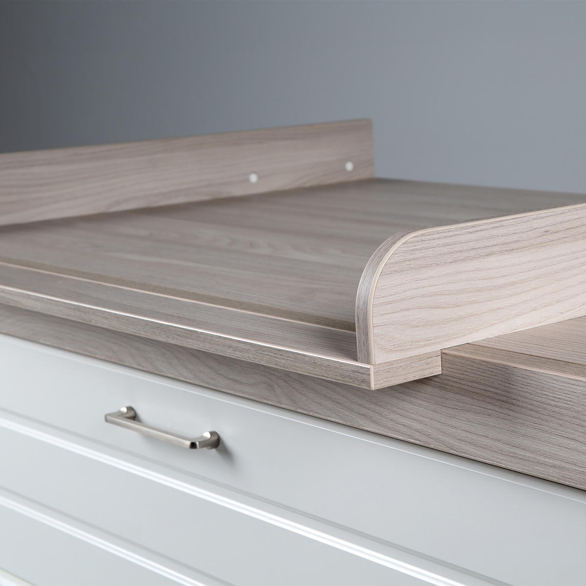 WICKELKOMMODE Felicia - Weiß, Holzwerkstoff/Metall (120/98/75cm) - Roba