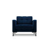 SESSEL Mamaia aus Samt königsblau - Blau, Textil (92/75/87cm) - Micadoni