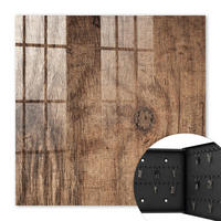SCHLÜSSELBOX Schwarz 30x30 cm- Türöffnung nach rechts - Holzstruktur - Braun, Metall (30/30/5cm) - TULUP