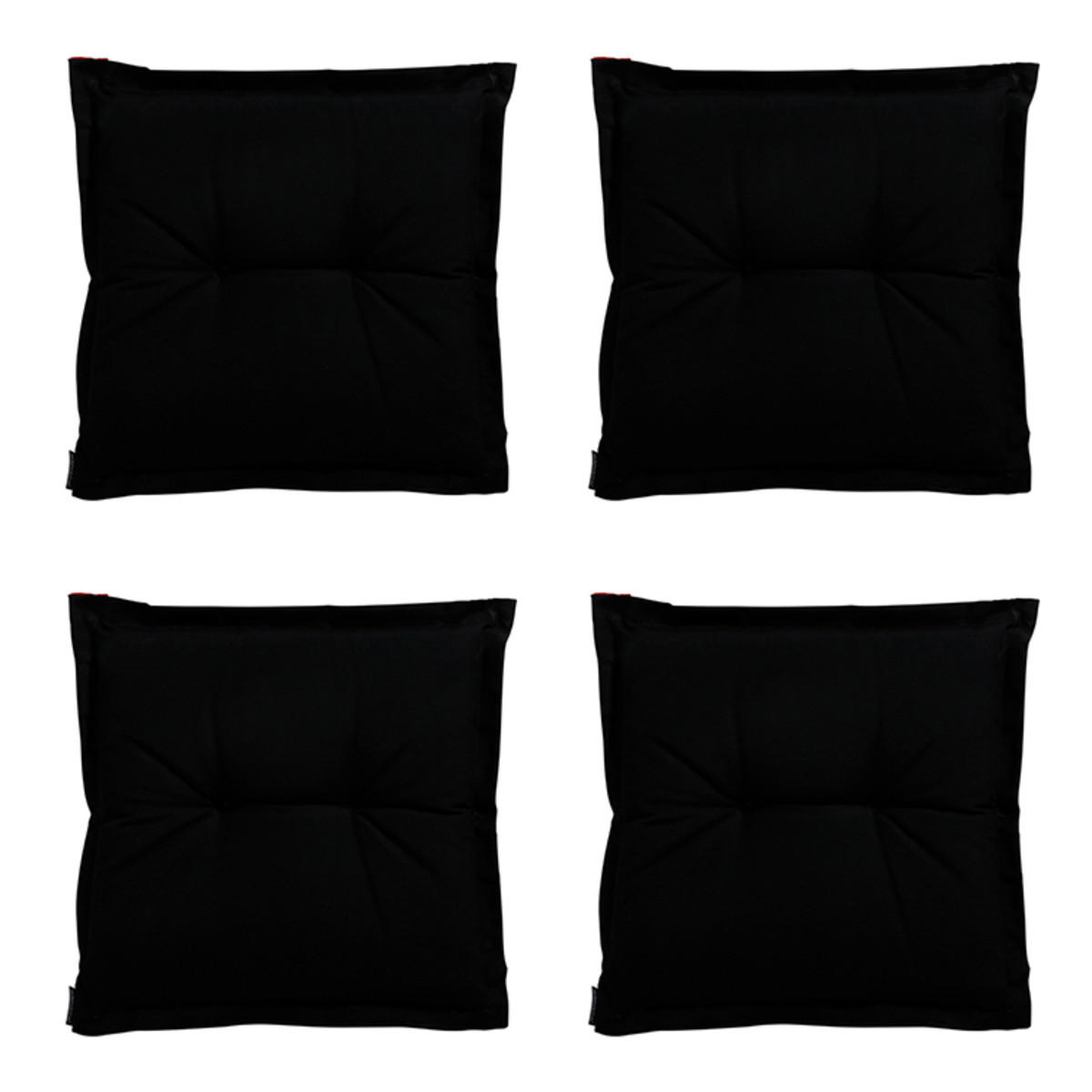 SITZKISSEN Panama 50/50 cm 4er-Set - Schwarz, Textil (50/5/50cm) - Madison