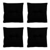 SITZKISSEN Panama 50/50 cm 4er-Set - Schwarz, Textil (50/5/50cm) - Madison