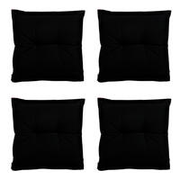 SITZKISSEN Panama 50/50 cm 4er-Set - Schwarz, Textil (50/5/50cm) - Madison