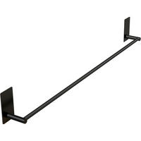 HANDTUCHHALTER ohne Bohren 75 cm Schwarz Matt - Schwarz, Metall (5/9/75cm)