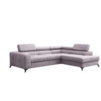 ECKSOFA Schlafsofa Amadeo In Anafi - Violett, Holzwerkstoff/Textil (271/202cm) - Fun Möbel