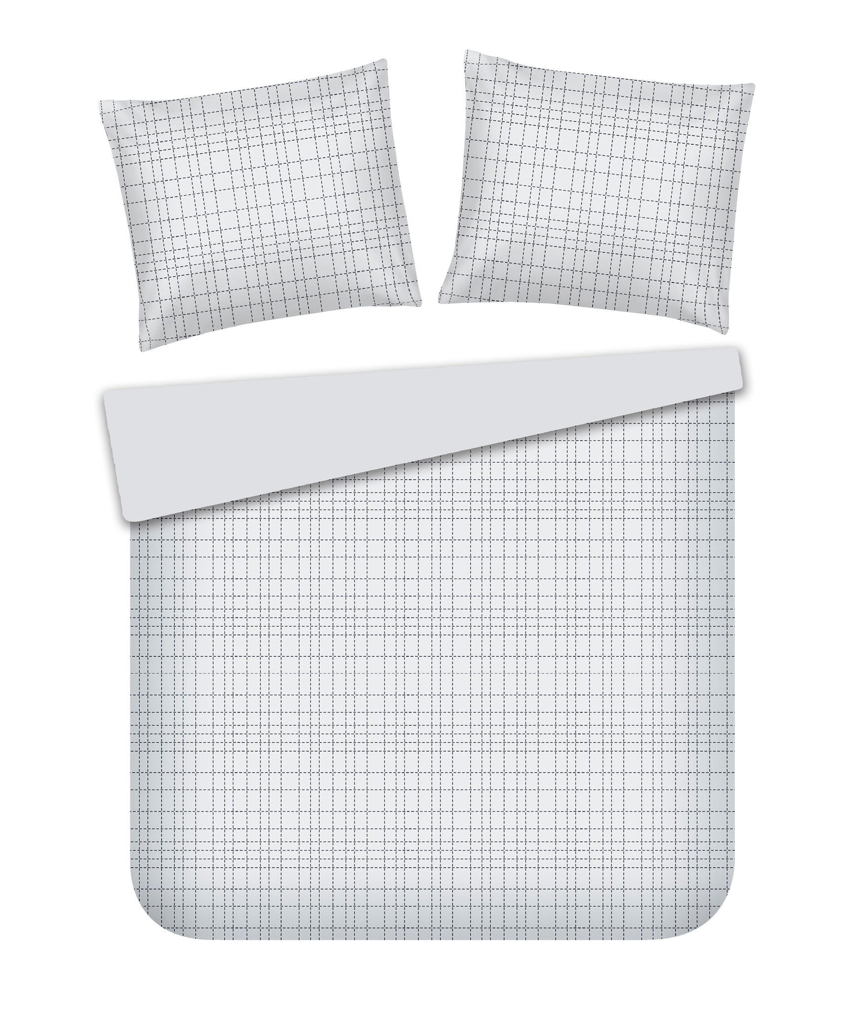 BETTWÄSCHE Sirana - Hellgrau, Textil (200/220cm) - home&you