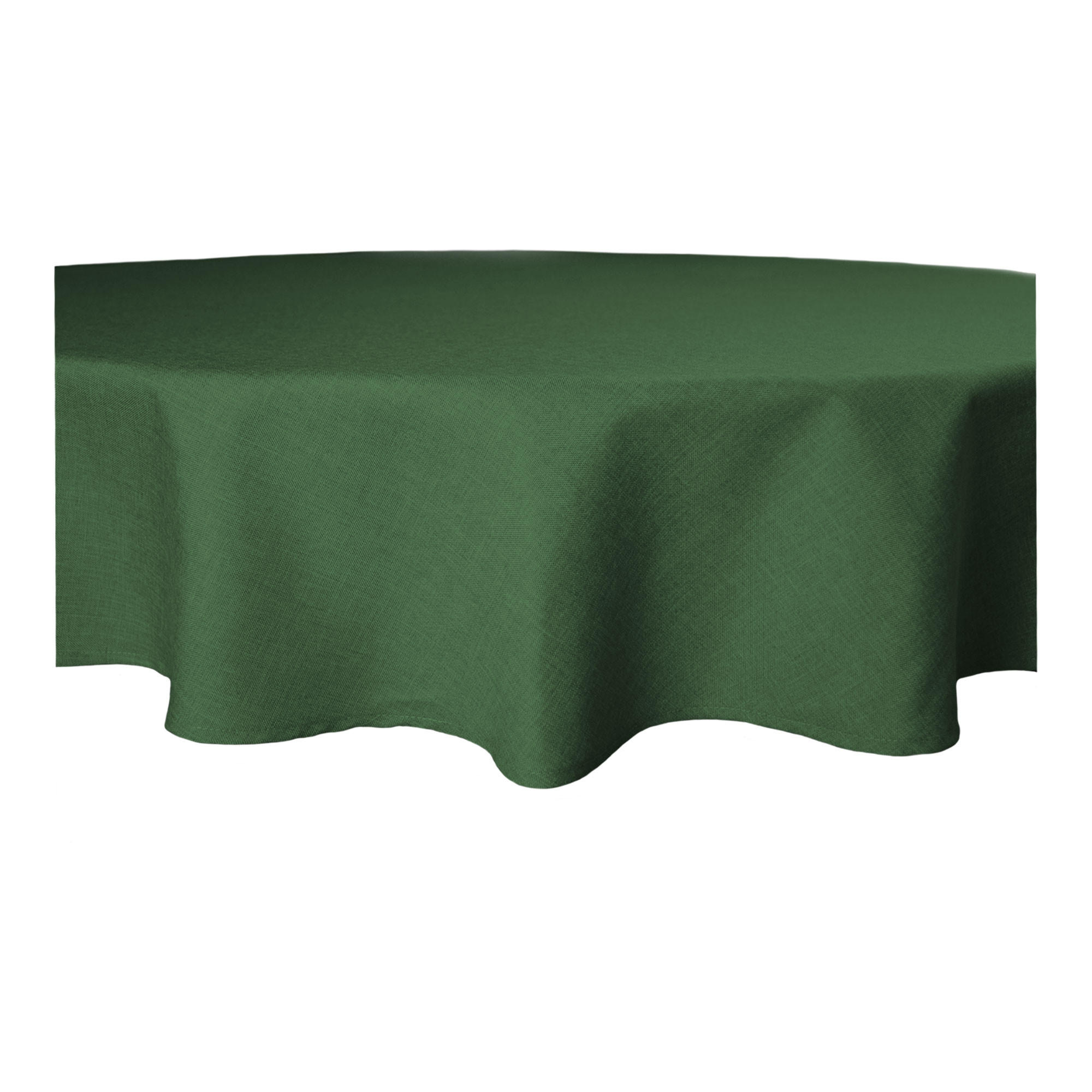 TISCHDECKE Leinenoptik 140 cm rund Dunkelgrün - Dunkelgrün, Textil (140cm) - TiborTex