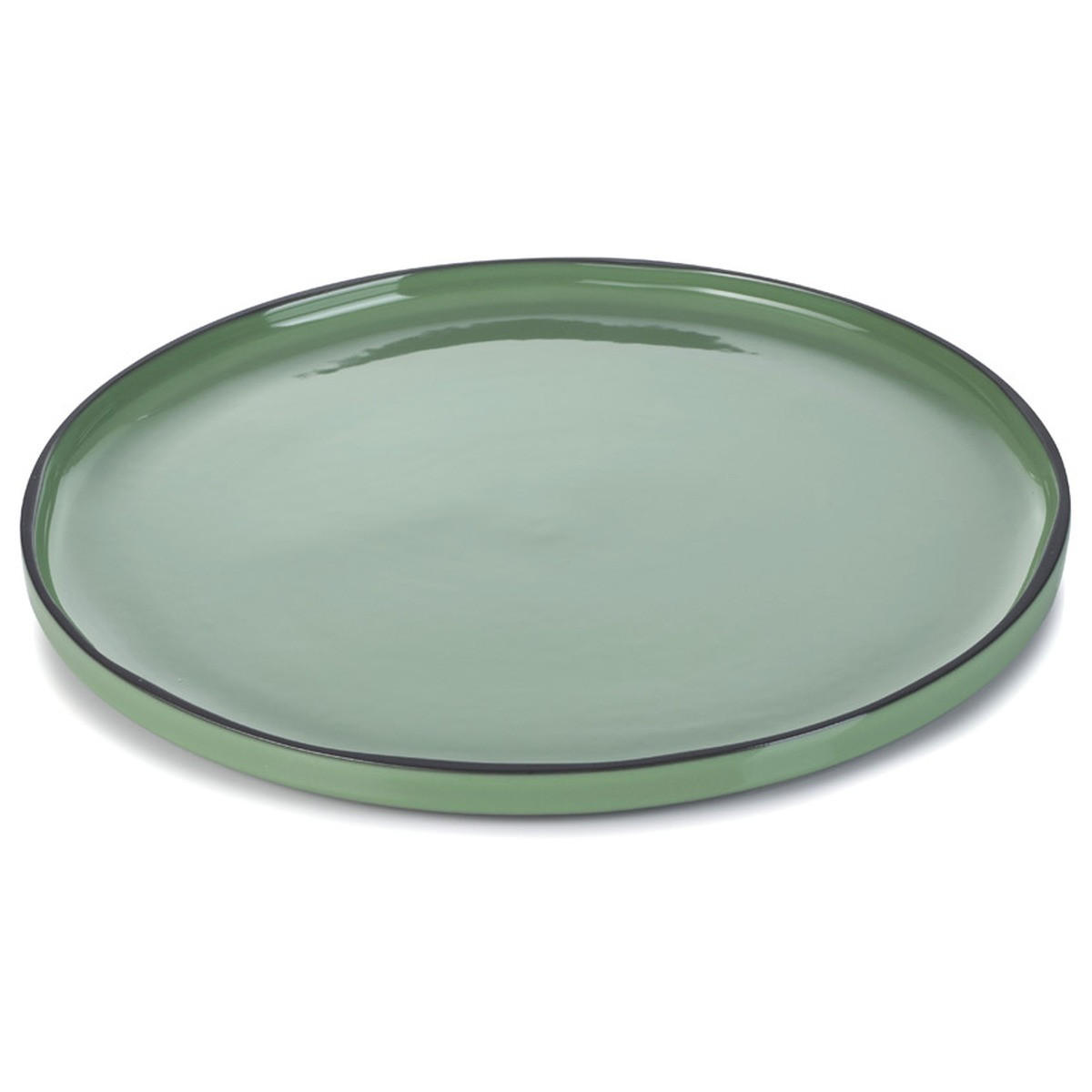 PRÄSENTATIONSPLATTE CARACTERE 33 cm Menthe - Mintgrün, Keramik (33/2/33cm) - Revol Porcelaine France