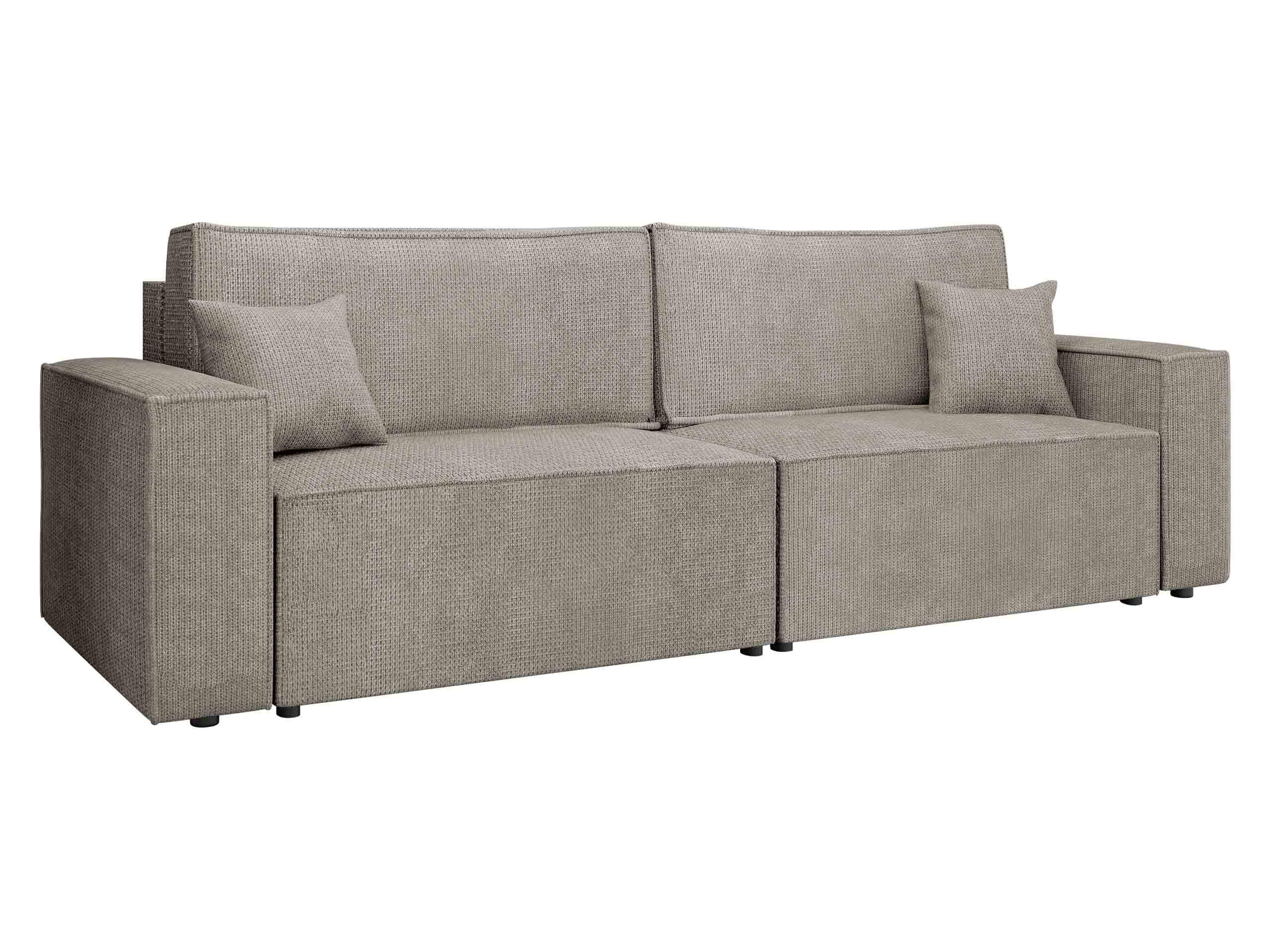 SCHLAFSOFA Karl - Hellgrau/Schwarz, Holz/Kunststoff (245/82/90cm) - MIRJAN24