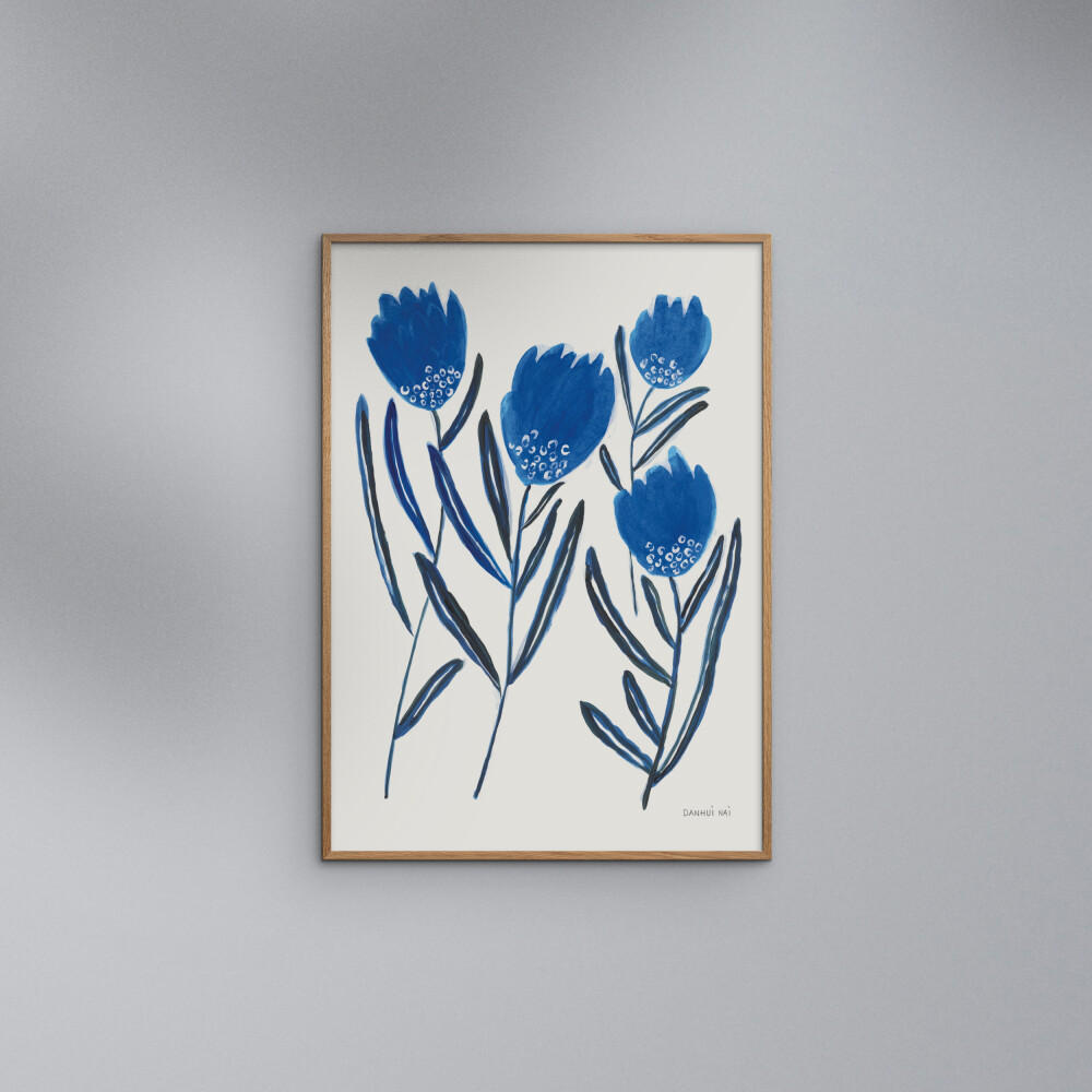 POSTER Wild Apple - Borrowed and Blue II - Blau, Papier (70/100/0.1cm) - Poster&Frame