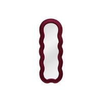 WANDSPIEGEL - 60 cmcm x 3 cmcm - Samt - Bordeaux - LINOA - Bordeaux, Textil (60/160/3cm) - Vente-Unique