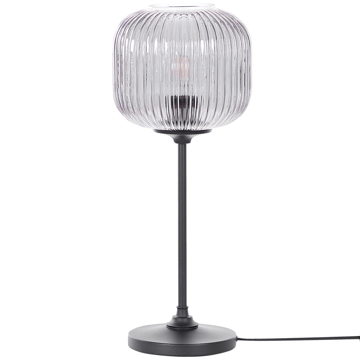 TISCHLAMPE Tosna 19/19/50 cm - Schwarz, Metall (19/19/50cm) - Beliani