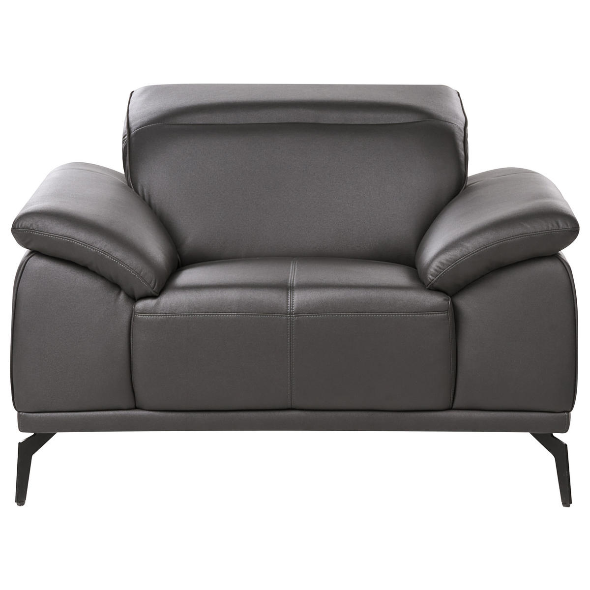 SESSEL Stoff Schwarz Vejen - Schwarz, Textil (112/91/92cm) - Beliani