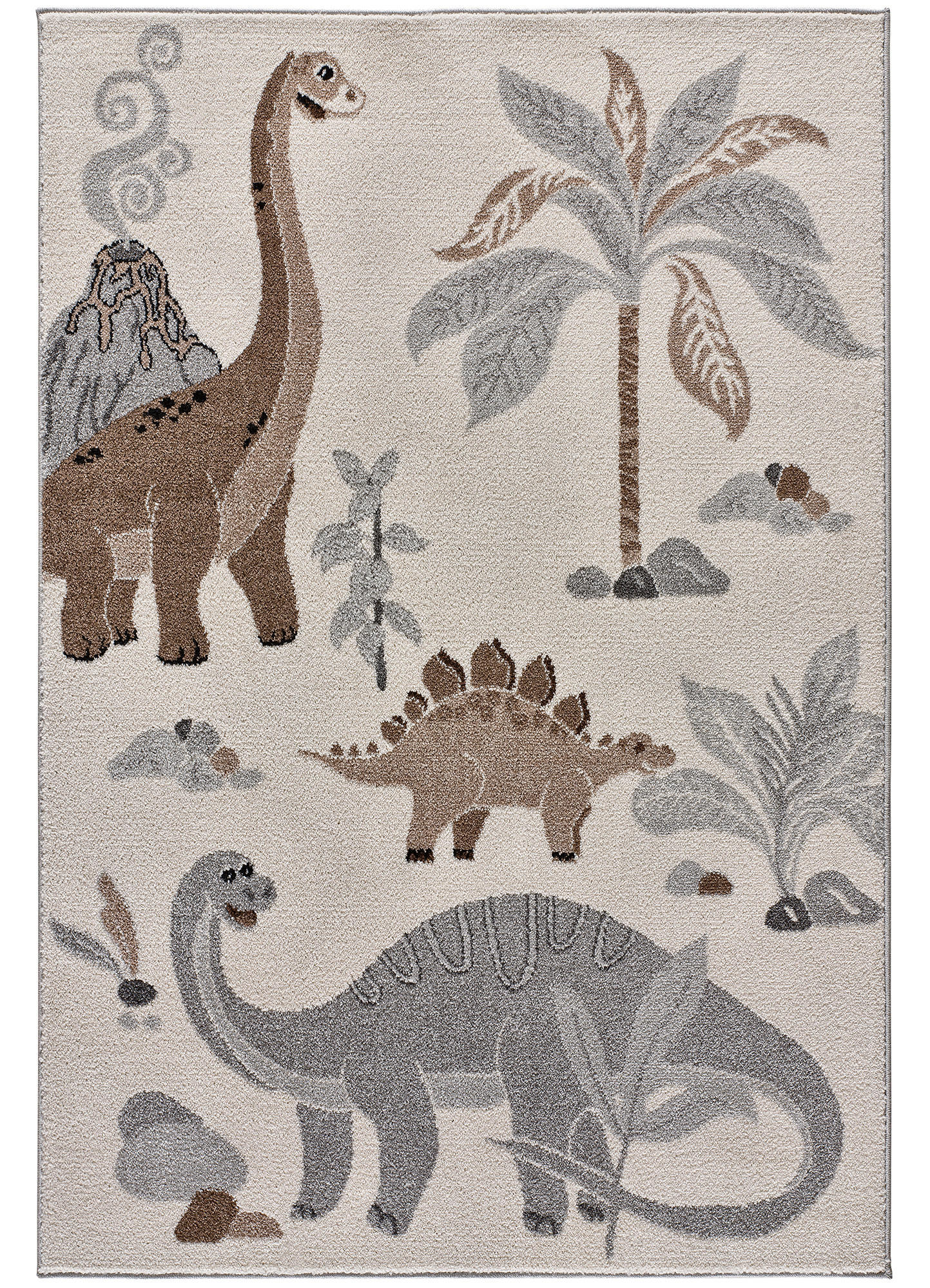 KINDERTEPPICH Weiß Beats 120/170 cm - Weiß, Naturmaterialien/Textil (120/170cm) - Atticgo