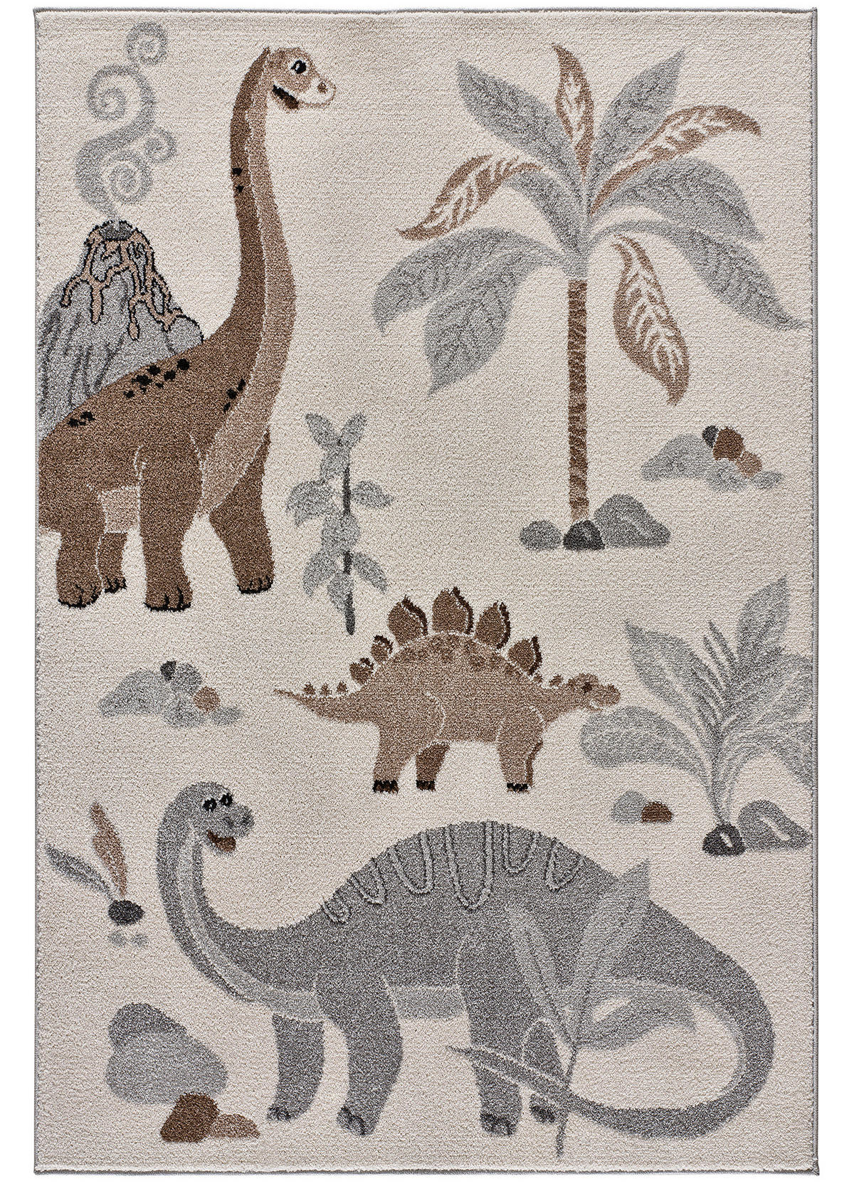 KINDERTEPPICH Weiß Beats 120/170 cm - Weiß, Naturmaterialien/Textil (120/170cm) - Atticgo