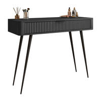 KONSOLE SCARLETT MIT SCHUBLADE SCHWARZ - Schwarz, Holzwerkstoff (38/100/78cm) - Lookway