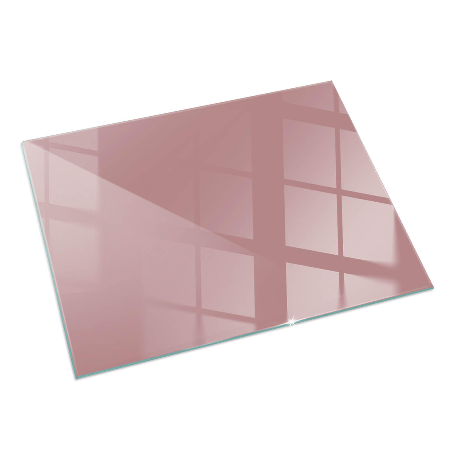GLASPLATTE für Kamin 60x40 cm Rosa - Pink, Glas (60/40/0.4cm) - ArtPrintCave