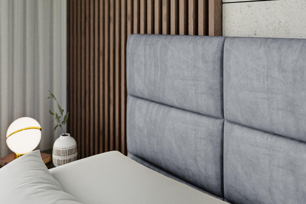 BOXSPRINGBETT elektrisch verstellbar mit 2 Matratzen H4/Taschenfederung PROT EL 200 x 200 Hellgrau - Hellgrau, Holzwerkstoff (207/200cm) - ALTDECOR