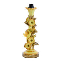 LAMPENFUSS Berisso Gelb Ø15/45,5 cm - Gelb, Kunststoff (15/15/45.5cm) - Light & Living