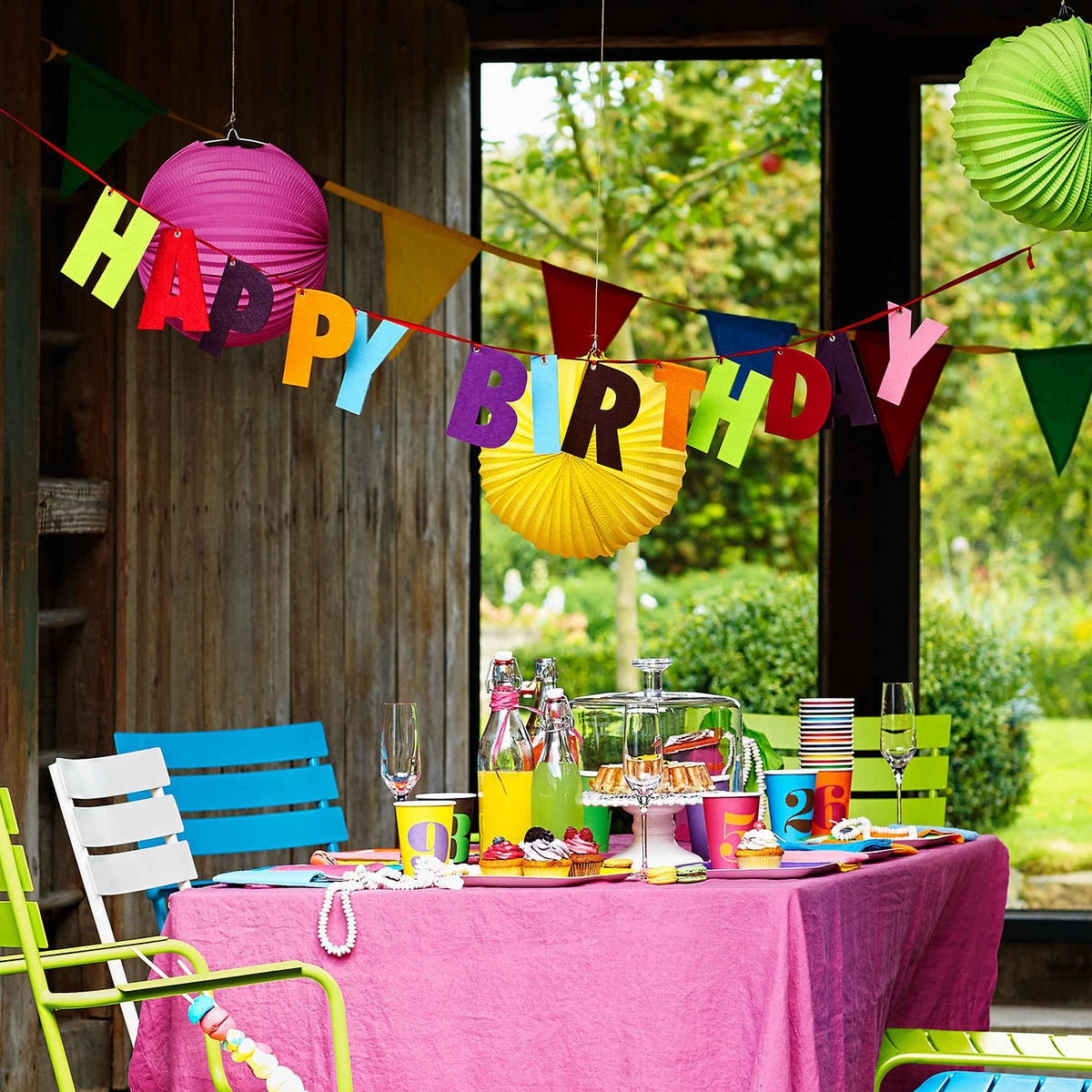 GIRLANDE Party - Multicolor, Textil (14/0.5/143cm) - Butlers