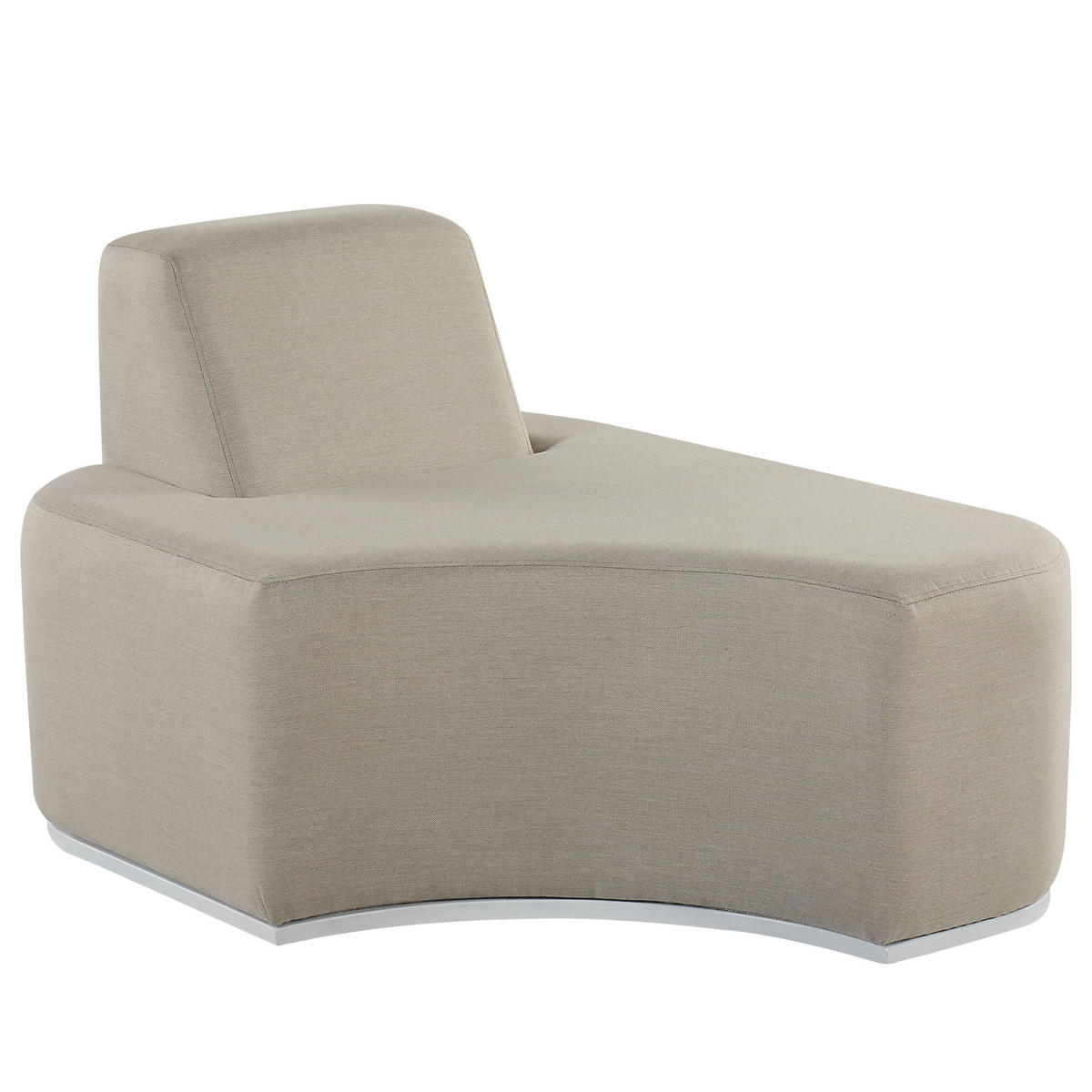 LOUNGE SET 2-Sitzer grau modular Fabro - Grau, Textil - Beliani