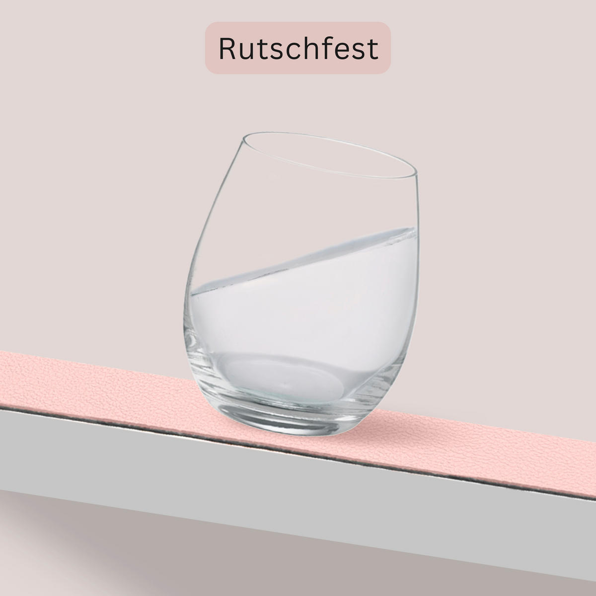 TISCHSET - Kunstleder - Doppelseitig - Rosa/Grau - Rechteckig - 44,5x30cm - 12 Stück - Rosa, Kunststoff (44.5/30cm) - Sänger