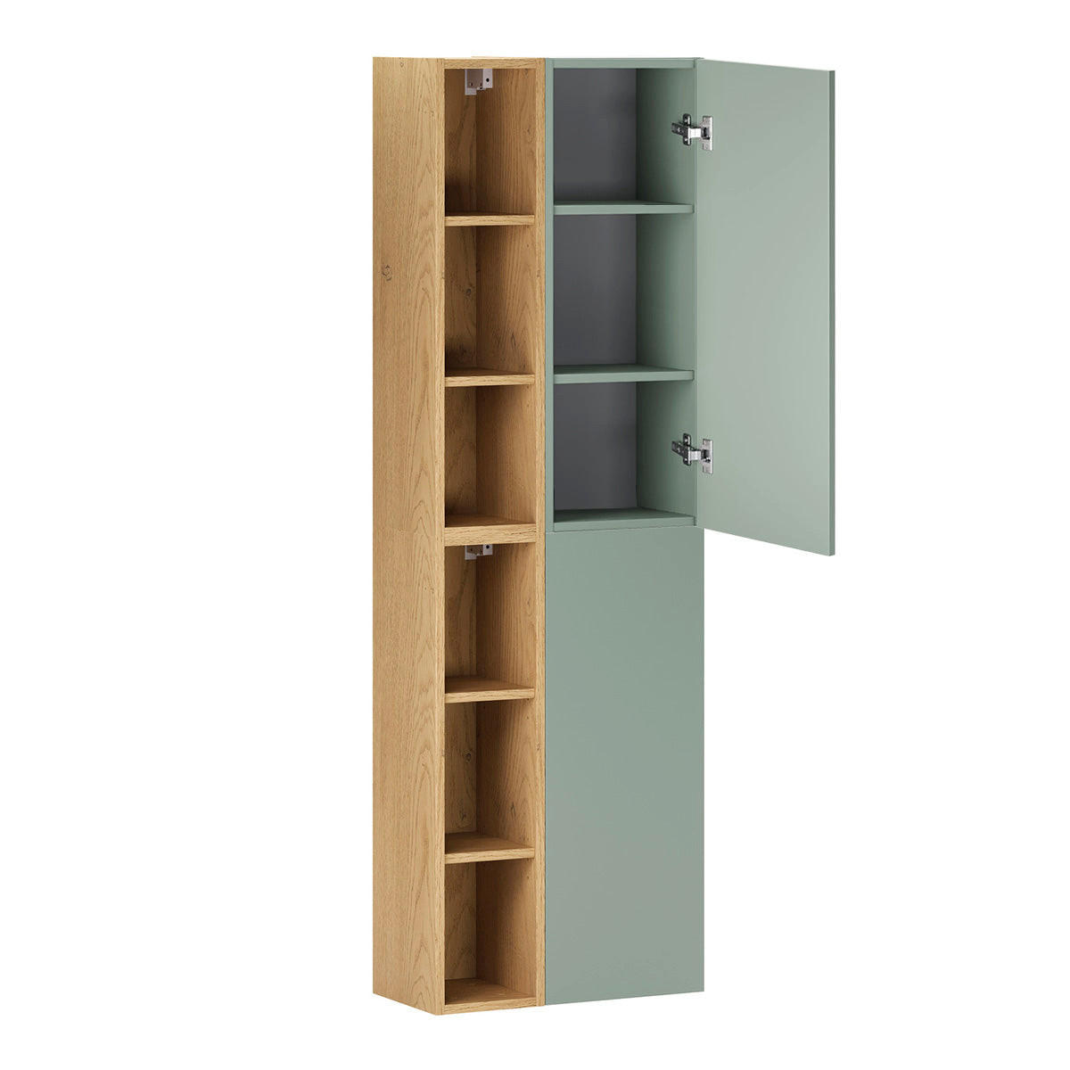 HÄNGESÄULE Oria Grün - Grün, Holzwerkstoff (50/160/26.6cm) - Petits-meubles