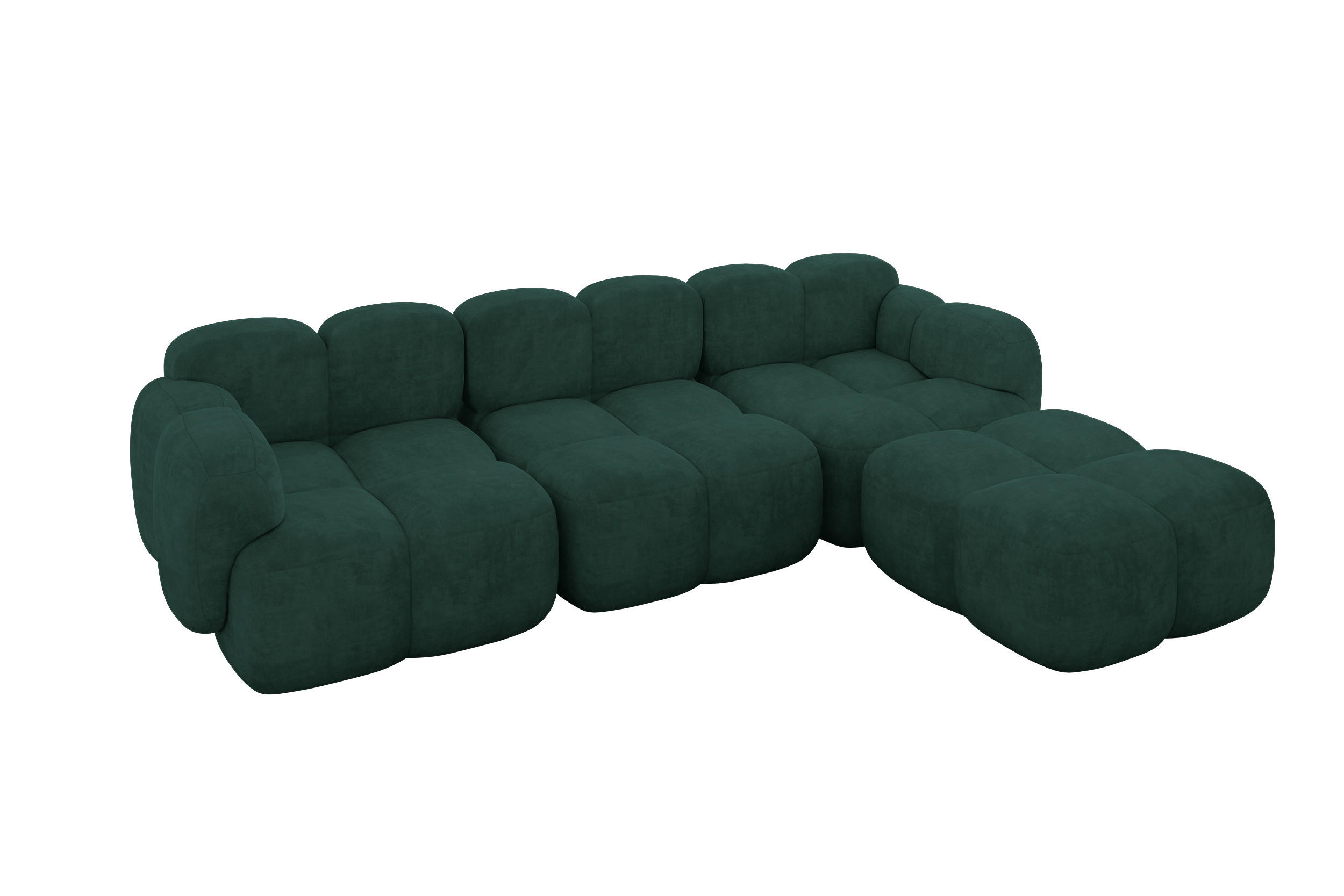 Altdecor Ecksofa Grün 302x205 cm