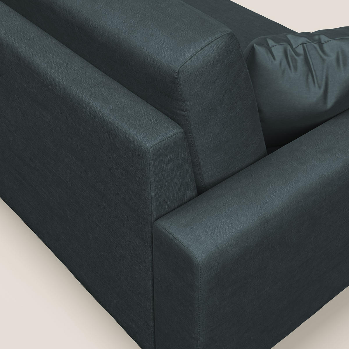 ECKSOFA Arthur - Petrol, Textil (224/91cm) - Divani.store