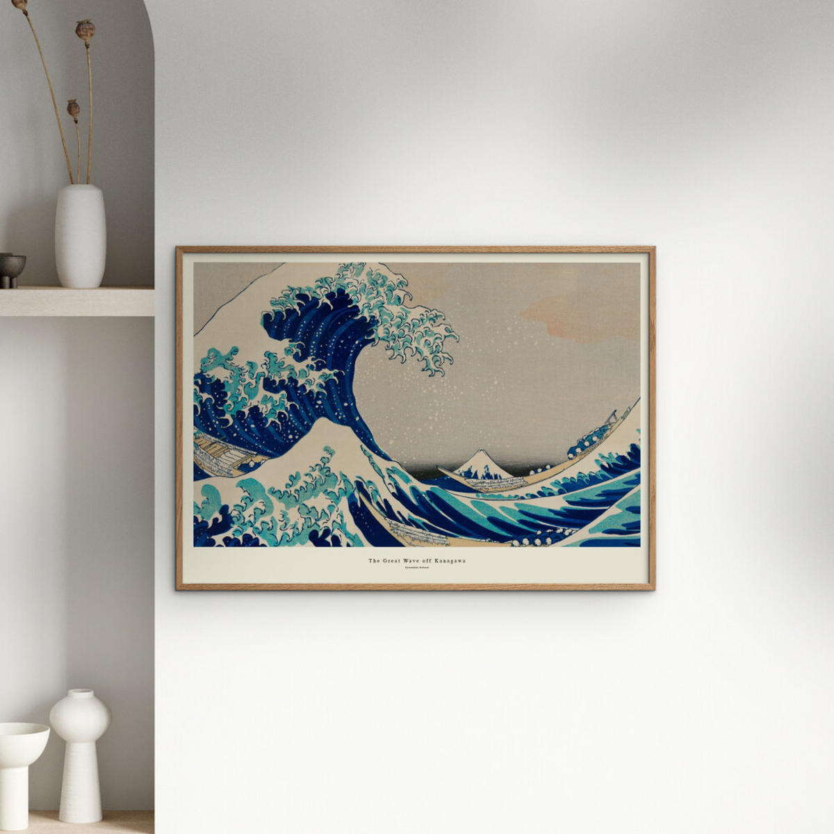 POSTER A.P. Atelier - The Great Wave off Kanagawa - Blau, Papier (70/100/0.1cm) - Poster&Frame