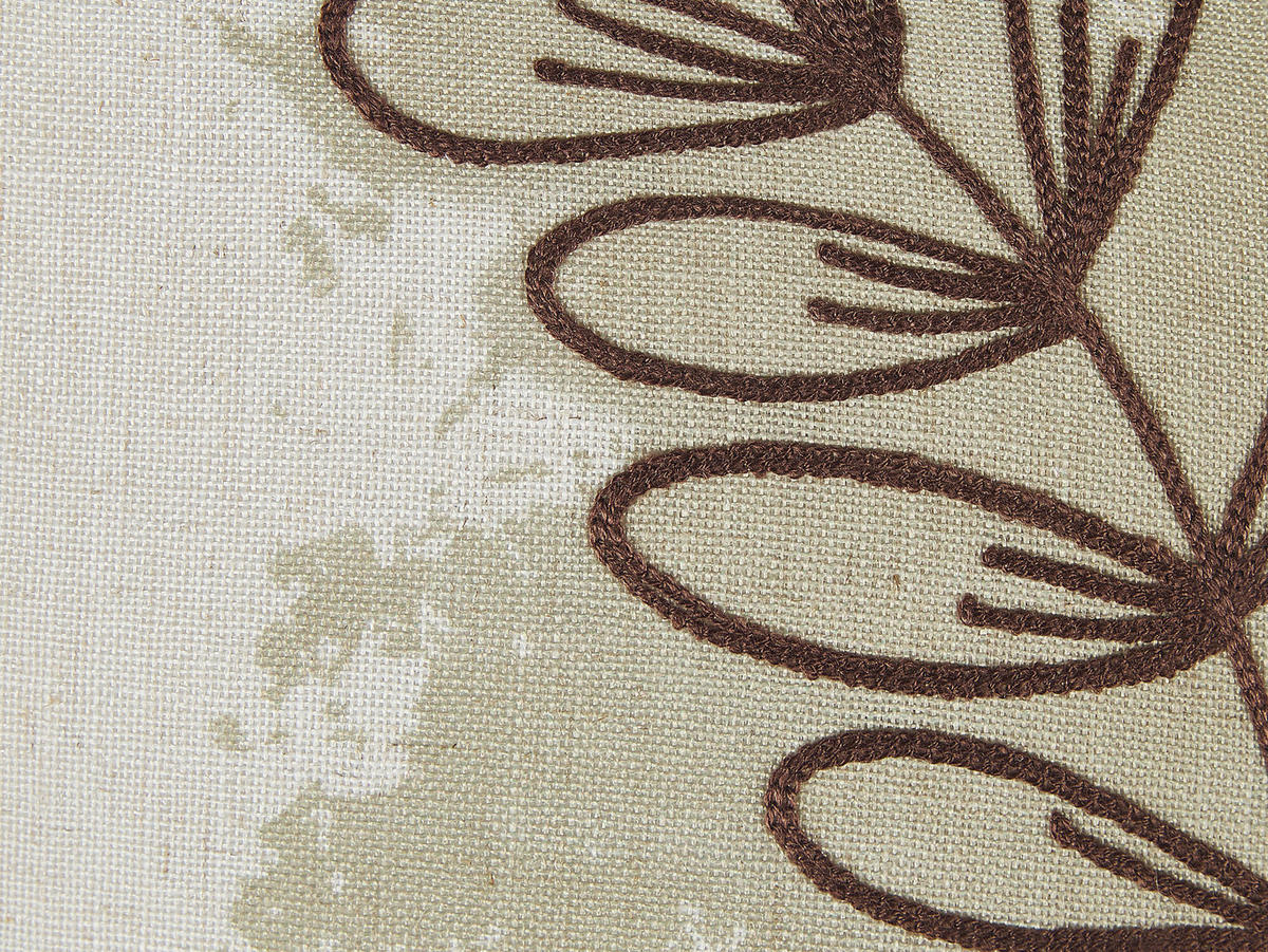 DEKOKISSEN 2er-Set Beige 45/45 cm Calendula - Beige, Textil (45/45cm) - Beliani