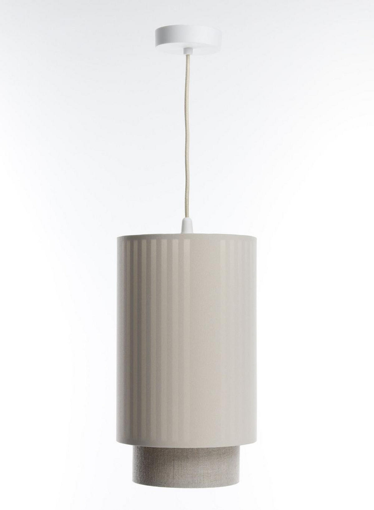 HÄNGELEUCHTE Beige 20/105 cm - Beige, Kunststoff (35/0.3/105cm) - ONZENO