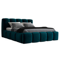 POLSTERBETT SONIC mit Matratze H2 160x200 Grün - Grün, Textil (160/200cm) - A&J MöbelLand