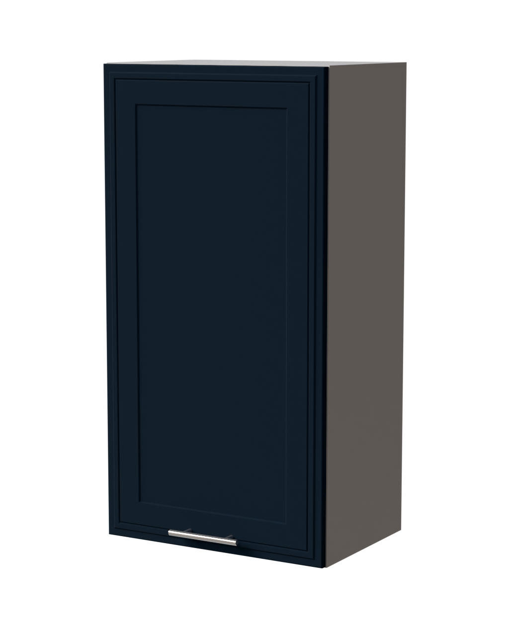 HÄNGESCHRANK Salo W4/50 Grau / Indigo Matt 50 / 32,5 / 96cm - Dunkelblau/Grau, Holz/Holzwerkstoff (50/96/32.5cm) - Feldmann-Wohnen
