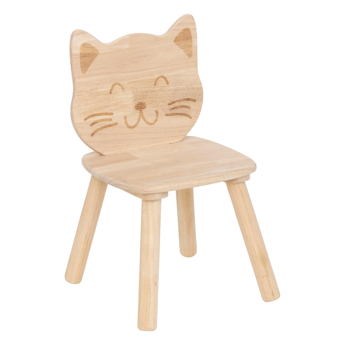 HOLZSTUHL für Kinder Cat 30/28/50 cm - Braun, Holz (28/50/30cm) - Atmosphera for kids