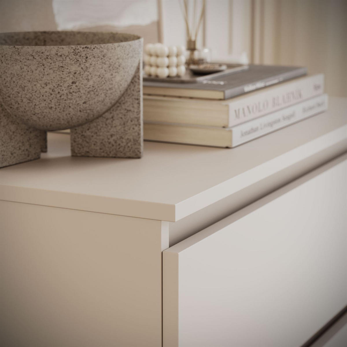 MODERNE Sideboard HANA M4 70 Kaschmir - Kaschmir, Holzwerkstoff (70/97/40cm) - Lookway