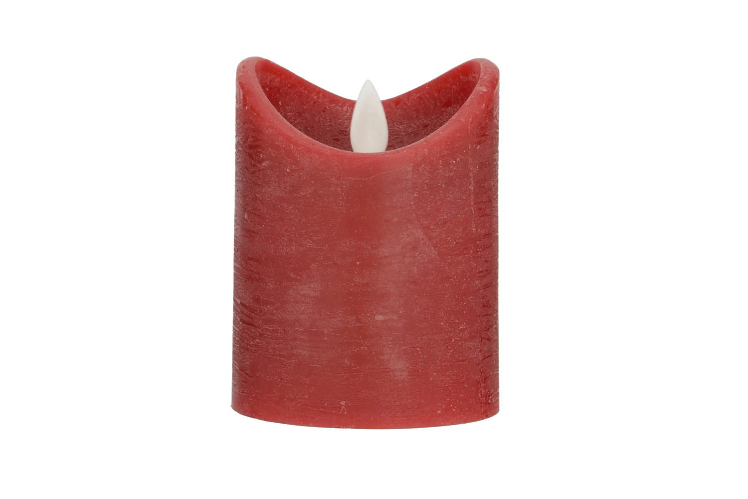 LED-KERZE Ø7,5x10 cm, Rot - Rot, Naturmaterialien (7.5/7.5/10cm) - dasmöbelwerk