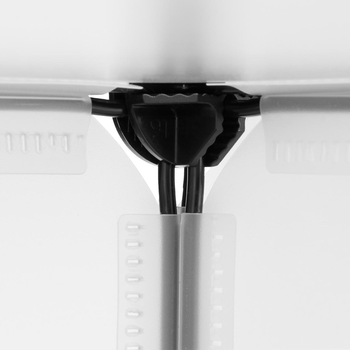 REGALSYSTEM - Transparent, Kunststoff/Metall (66/97.5/31.5cm) - Relaxdays